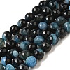 Natural Agate(Dyed & Heated) Beads Strands G-H066-B07-03-2