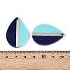 Opaque Resin & Wood Pendants RESI-T057-68A-3