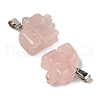 Natural Rose Quartz Pendants G-B127-02P-05-3