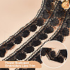   5 Yards Polyester Shell Shaped Flower Lace Trim OCOR-PH0004-46B-4