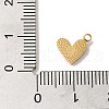 Golden Tone 304 Stainless Steel Rhinestone Charms STAS-L025-005G-05-3