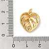 Rack Plating Brass Micro Pave Cubic Zirconia Pendants KK-K377-46G-3