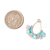Glass Seed Beaded Pendants PALLOY-MZ00600-02-4