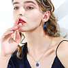 DELORIGIN 200Pcs 5 Colors Alloy Glue-on Flat Pad Bails for Pendant Making FIND-DR0001-48-7