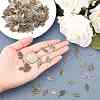 Tibetan Style Alloy Leaf Pendants TIBEP-PH0001-10-LF-3