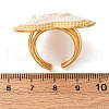 304 Stainless Steel Adjustable Cuff Rings for Women RJEW-S632-01G-3