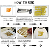A4 Glitter Heat Transfer Vinyl Film DIY-WH0148-46C-01-7