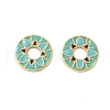 Brass Enamel Beads KK-P290-31G-02-1