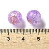 Transparent Crackle Acrylic Beads DACR-D300-01G-10mm-3