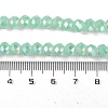 Baking Electroplate Glass Beads Strands X-DGLA-A039-J8mm-B07-4