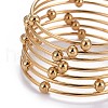 Fashion 304 Stainless Steel Bangle Sets BJEW-L664-023A-G-2