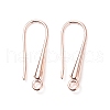 Eco-Friendly Brass Earring Hooks Findings X-KK-M157-03RG-NR-2