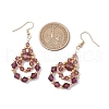304 Stainless Steel Dangle Earrings EJEW-JE06368-01-4