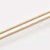 Brass Round Snake Chain Necklace Making MAK-T006-11B-KC-3