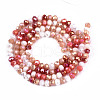 Opaque Glass Beads Strands GLAA-T006-12C-2