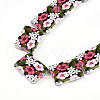 Printed Glass Beads GLAA-N008-01B-3