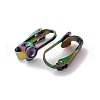 Ion Plating(IP) 304 Stainless Steel Clip-on Earring Findings STAS-E103-05RC-2