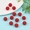 Polymer Clay Rhinestone Beads RB-C1438-12mm-A21-4