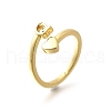 Brass Cuff Rings for Women RJEW-U044-Q-4