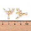 Brass Micro Pave Cubic Zirconia Pendants KK-N263-46G-3