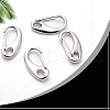 Alloy Push Gate Snap Keychain Clasp Findings PW-WG03418-01-2