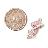 Alloy Enamel Mermaid Pendants PALLOY-MZ00730-01-2