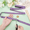7.7 Yards Polyester Flower Embroidery Ribbon OCOR-WH0090-94-3