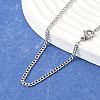 Tarnish Resistant 304 Stainless Steel Curb Chain Necklaces X-STAS-O037-114P-1