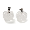 Natural Quartz Crystal Pumpkin Charms G-K338-27P-05-1