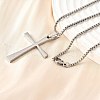 304 Stainless Steel Pendant Necklaces NJEW-P329-03C-P-3