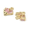 Brass Micro Pave Cubic Zirconia Pendants KK-C107-14A-G-2