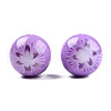 Flower Opaque Resin Beads RESI-T054-001D-2