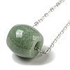 Natural Jadeite Bead Pendant Neclaces NJEW-H026-01P-3