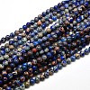 Natural Imperial Jasper Round Bead Strands G-I103-6mm-08-1