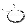 Non-magnetism Hematite Bradided Bead Bracelets for Women Men ZJ6081-2-2