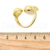 Brass Cuff Rings RJEW-P149-03G-5
