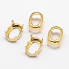 Oval Brass Sew on Prong Settings X-KK-N0084-A09-10x12G-1