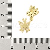 Butterfly Rack Plating Brass Micro Pave Cubic Zirconia Pendants KK-Z074-73G-3