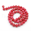 Dyed Natural Jade Beads Strands X-G-D434-8mm-08-1-5