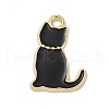 Alloy Enamel Pendants PALLOY-V003-02G-01-1