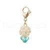 Flower Glass Seed Beads Beaded Pendant Decorations HJEW-MZ00196-01-2