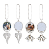 SUPERFINDINGS 4 Sets 2 Styles DIY Pendant Decotation Making Kits DIY-FH0007-41-1