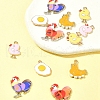 12pcs 6 styles Alloy Enamel Pendants FIND-FS0002-38-8
