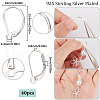 SUNNYCLUE 40Pcs Brass Leverback Earring Findings KK-SC0005-65-2