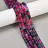 Dyed Natural Agate Beads Strands G-U030-B01-03-1