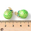Brass Enamel Pendants KK-A252-38G-03-3