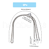 Zinc Alloy Phone Hand Strap Chains Adjustable Diagonal Chain wave Clip FIND-WH0260-56P-2