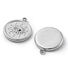 304 Stainless Steel Rhinestone Pendants STAS-Z121-52P-3