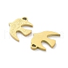 Ion Plating(IP) 316L Surgical Stainless Steel Pendants STAS-D029-36G-2