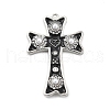 Brass Micro Pave Cubic Zirconia Pendants KK-L228-34P-02-1